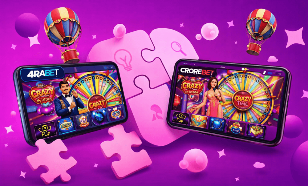 Crazy Time Gameplay on 4RaBet vs CroreBet: Which Is Better for Indians?